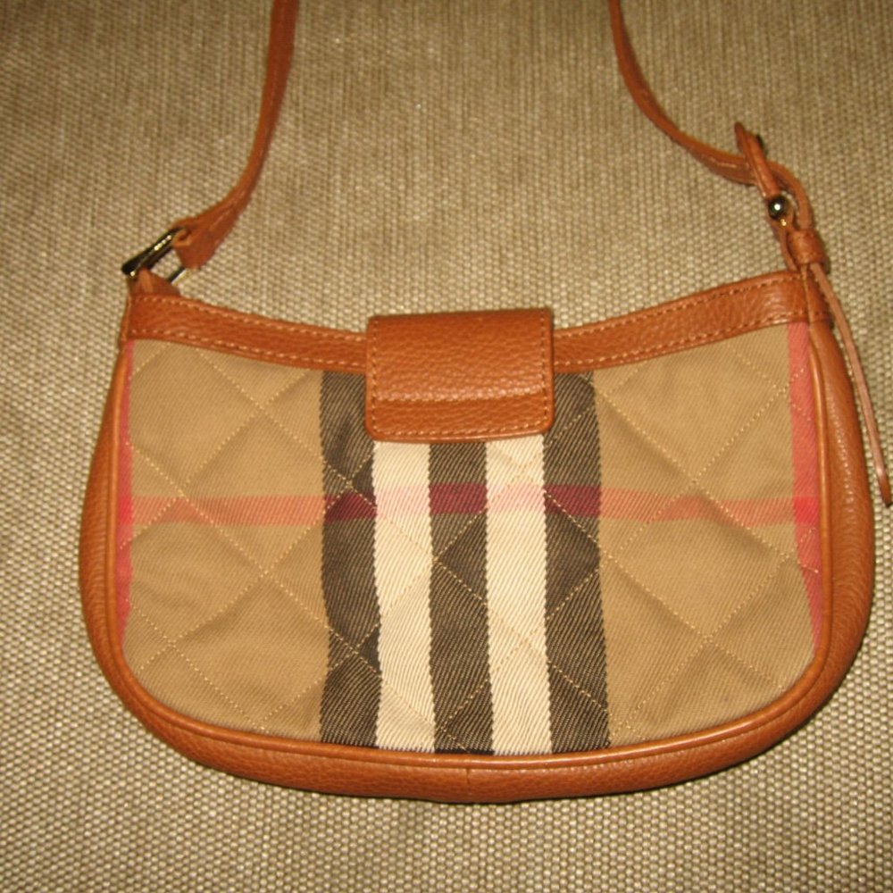 ❤️BURBERRY MINI NOVA CHECK Shoulder Bag Pochette Purse - Picture 4 of 11